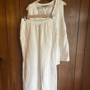 White Linen Flax set